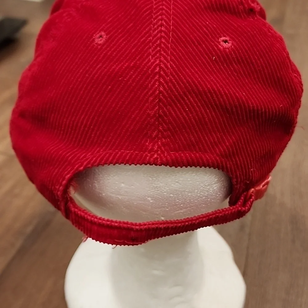 Rare Vintage AmaPro Cardinal Football Corduroy Adjustable Hat Baseball Cap 80s